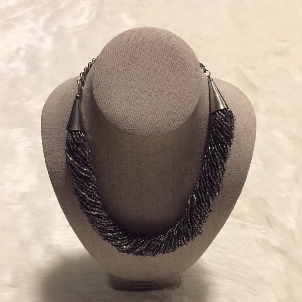 Beautiful beaded statement necklace!